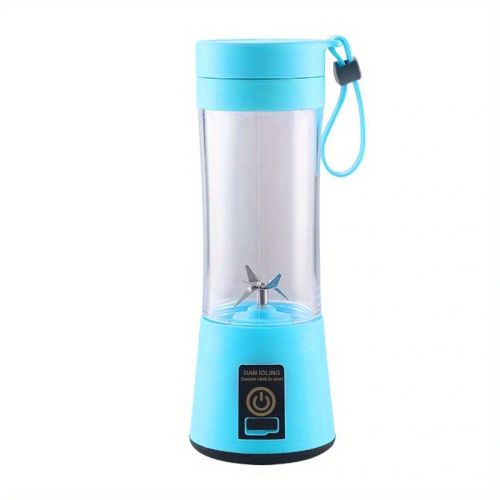 1pc Portable 6 Blades In 3D Juicer Cup, Updated Version Rechargeable Juice Blender Secure Switch Electric Fruit Mixer For Superb Mixing, USB Rechargea